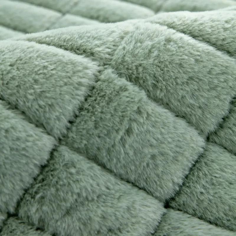 Утолщенный современный плюшевый чехол для дивана — фото 5