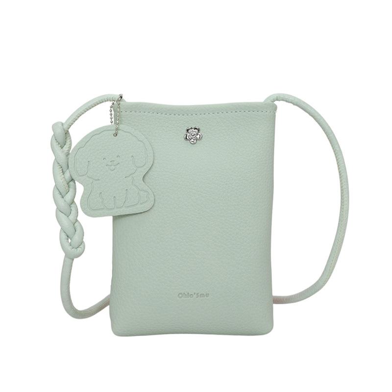 Spring new Korean version of simple texture fashion lightweight mobile phone bag niche versatile commuting daily casual messenger bag