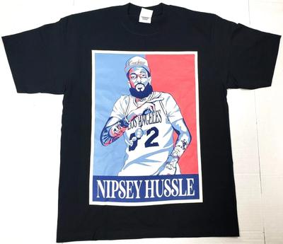 T-shirt NIPSEY HUSSLE LA Crenshaw Rap Hip Hop HU$$LE Tee Uomo 100% Cotone Nuova