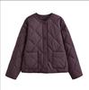 Women's Fashion Casual Round Neck Cotton Jacket with Chest Pocket