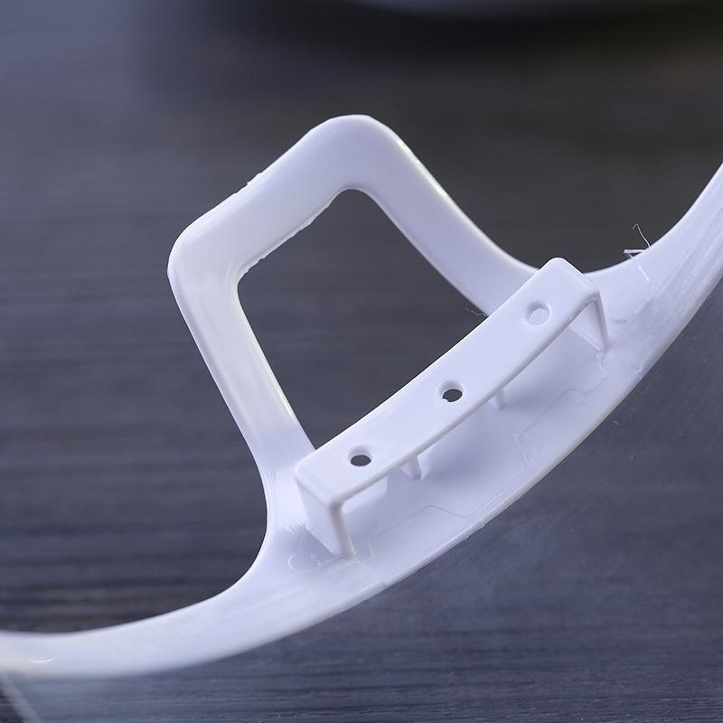 10Pcs Transparent Anti‑Fog Face Shield Mask Plastic Protective Mouth Guard For Kitchen Restaurant Catering Food Service Cooking
