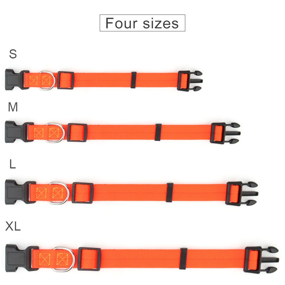 Adjustable Dog Collars for Small Medium Large Dogs,Thin Nylon Webbing & Quick Release Plastic Buckle Dog Collar Pet Accessories