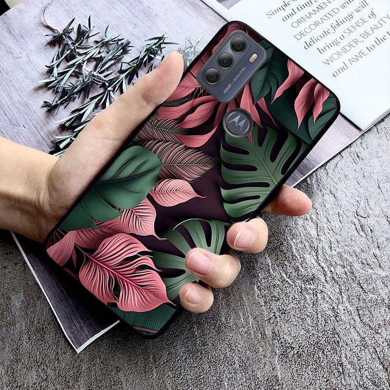 Tropical Leaf Palm Leaves Phone Case For Moto G84 G23 G24 G31 G32 G41 G51 G52 G53 G54 G71 G82 G42 G62 G200 G Play G Stylus