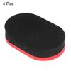 PATIKIL Table Tennis Rubber Cleaner 4 Pieces Ping Pong Cleaning Sponge Paddle Cleaner Racket Care Soft Red Black