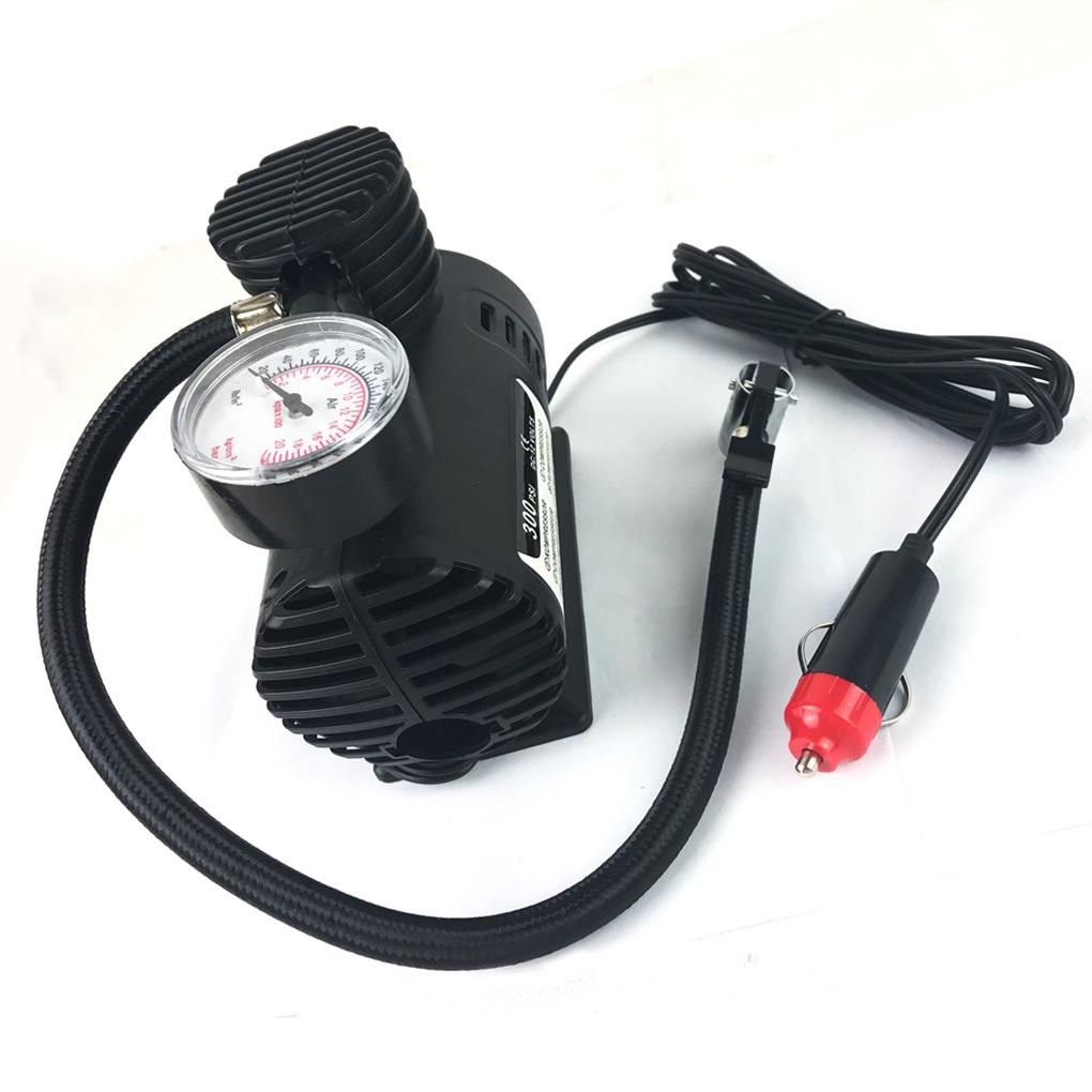 12V 300PSI Fast Inflating Car Electric Mini Compact Air Compressor Pump Bike Tyre Air Bed Balloon Inflator