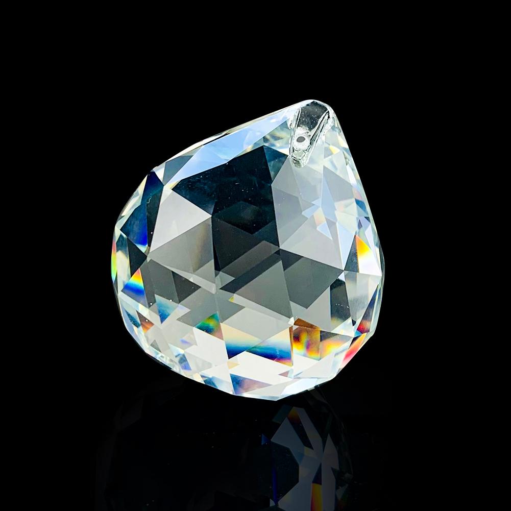 

60 мм стеклянный призматический хрустальный шар для люстры, подвесной светильник, запасные части, прозрачный граненый ловец солнца, радужный создатель подвесного декора