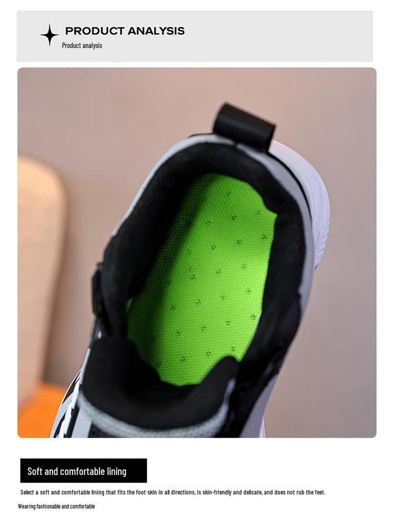 New Autumn/Winter 2025 Boys' Non-Slip Lightweight Sports and Basketball Shoes with Soft Sole