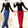Women's Loose Fit Dance Outfit with Lantern Pants