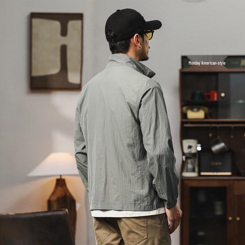 JEEP Men's Breathable UV Protection Stand-Collar Outdoor Jacket