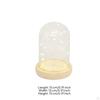 Miniature Lights Glass Cloche Warm Glow Tabletop Dome Modern Design Lighted Display Bell Jar for