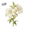 Literary Style Brooch Pin Enamel Flower Design with Smooth Edges Durable Pin Lightweight Zinc Alloy Badge for Jackets Scarves Bags Gift Artistic