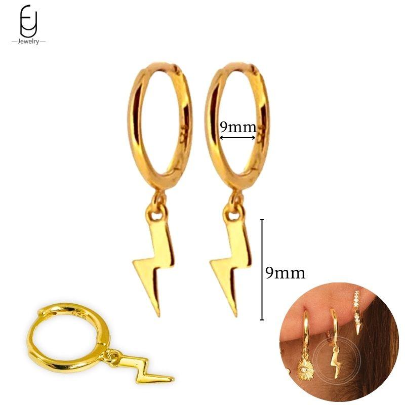 925 Silver Needle Vintage Gold Earrings Luxury Long Chain Tassel Crystal Hoop Earrings for Women Party Trend Jewelry