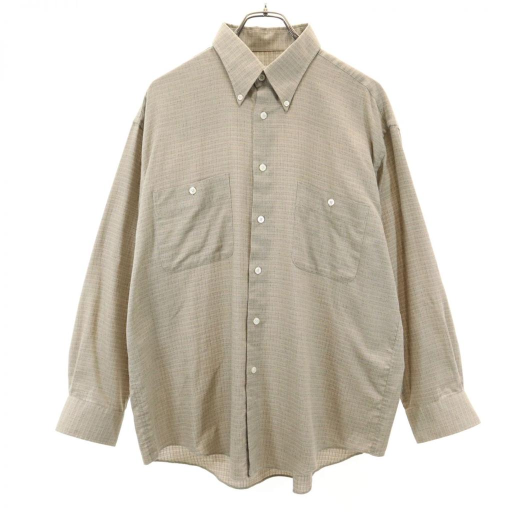 YVES SAINT LAURENT 90s Old Check Pattern Long sleeve Button down shirt L Men's Used