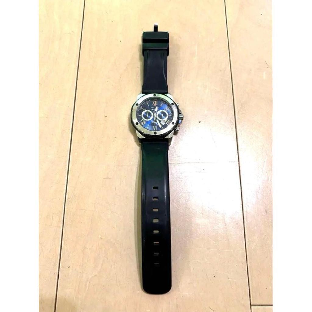 Used Bulova Marine Star Chronograph Belt cracked