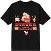 Minecraft Movie Steve's Lava Chicken Black T-Shirt
