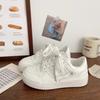 Little White Shoes Women's Autumn New Versatile Niche Design Versatile Platform Student Sports and Leisure Shoes