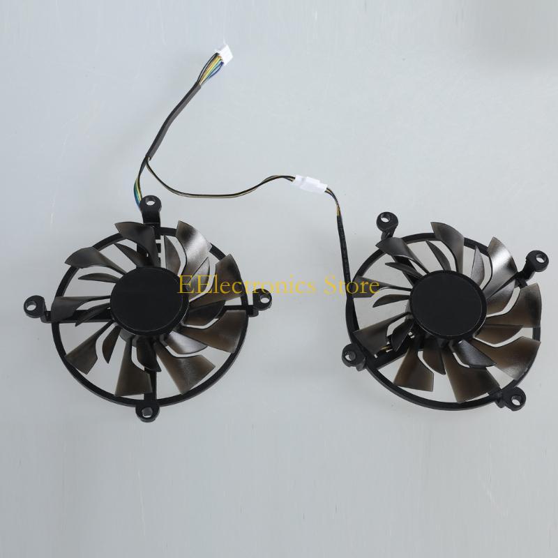 B03C 86mm Graphics Card Cooling Fan with 4Pin Connectors for eForce GTX1060 GTX960 GTX950 Enhances Heat Dissipation