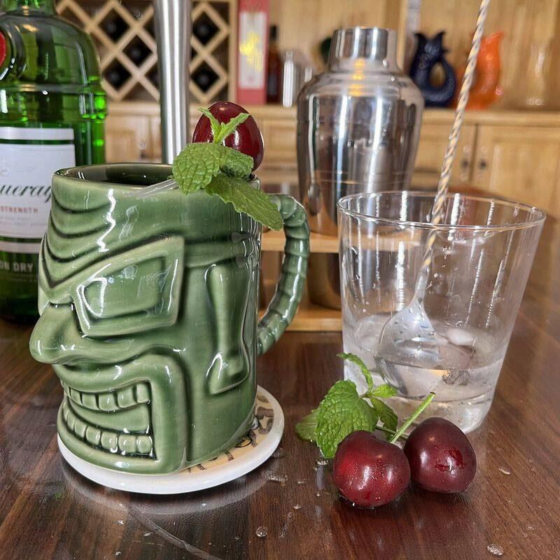 Creative TIKI MUG Hawaiian Cocktail Cup Ceramic Mask Cup Tiki Cups Ghost Face Cups Birthday Gift for Friends Best Gifts To Order