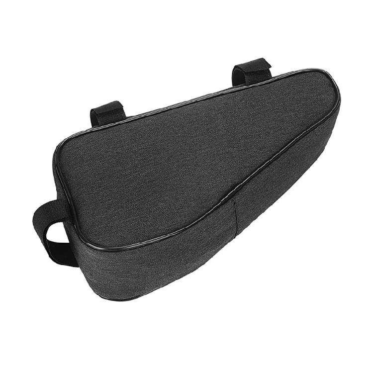 Bike Handlebar Organizer Bag with Expandable Capacity Polyester Construction Triangular Pouch for Cycling Essential