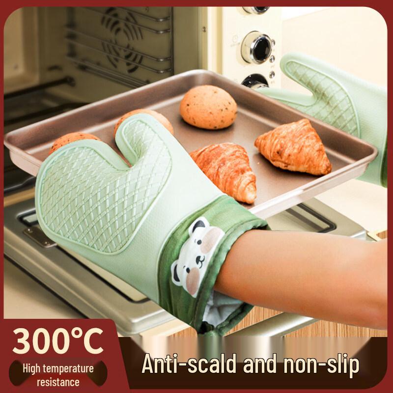 ZISIZ Thickened Silicone Heat-Resistant Kitchen Glove