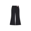 Li Ning X Pleasures Collaboration Solid Color Flared Casual Pants Women Pants Black AKXT782-1