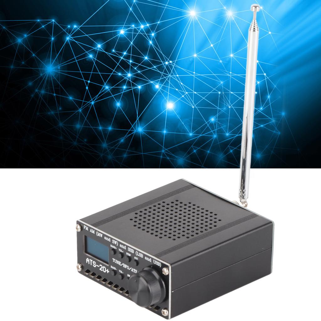 Full Band Radio Receiver AM LW MW SW SSB LSB USB Scanner Portable with Antenna ATS-20+ Si4735 Electronic Components