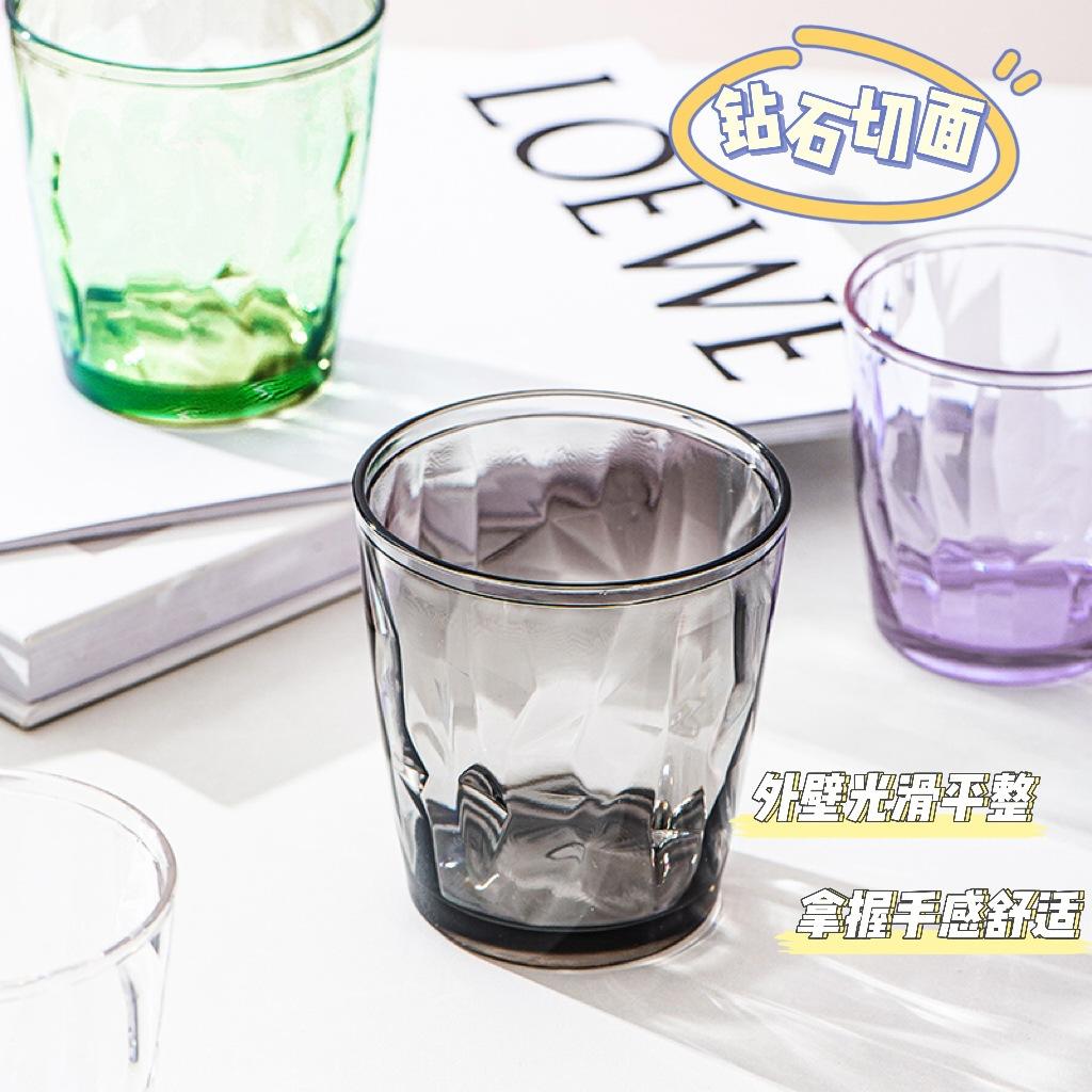 1PC Acrylic AS Water Cup Household Color Plastic Cup Gargle Beer Cup Restaurant Juice Cup Drop Resistant Reusable