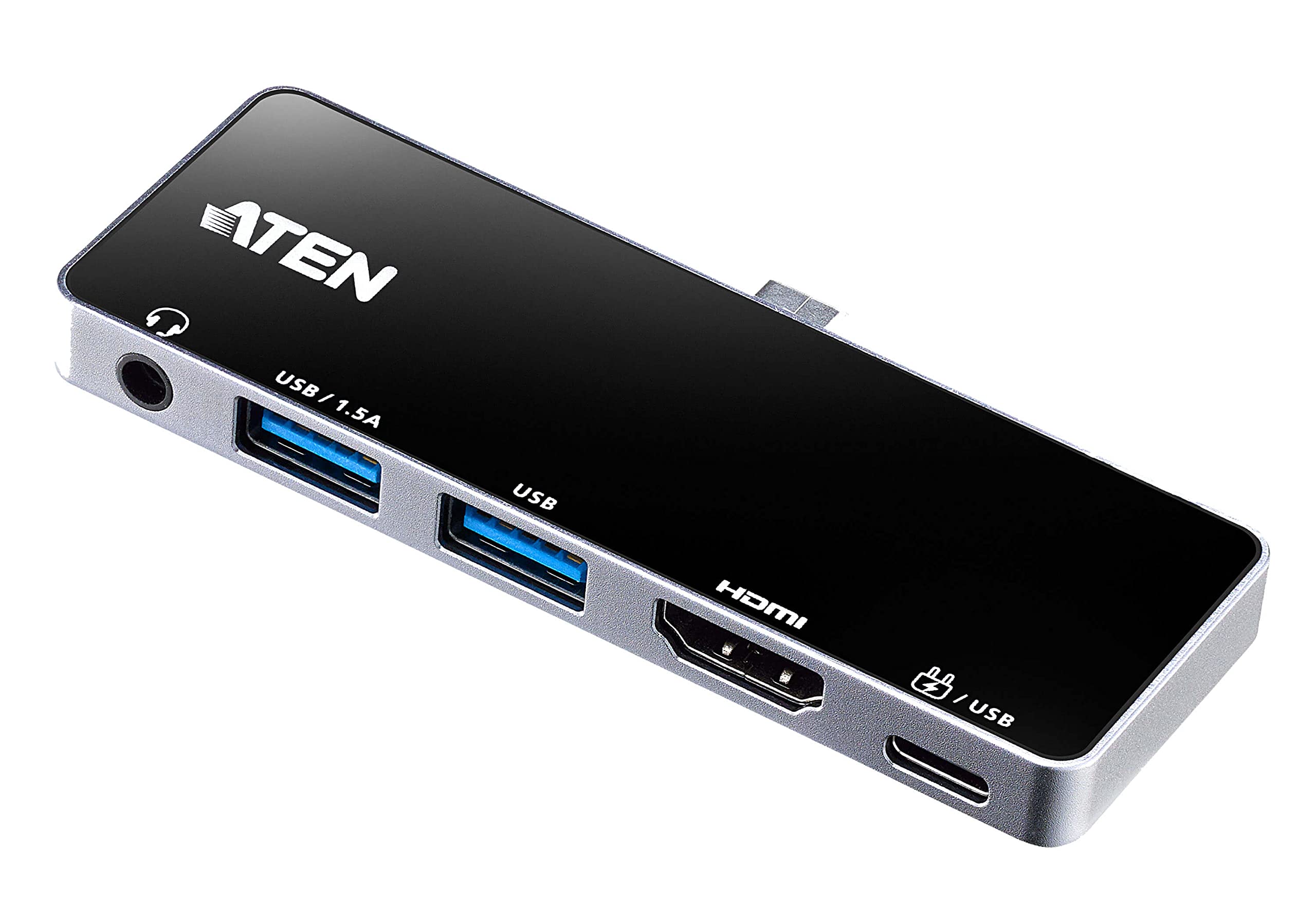 

ATEN Мобильная док-станция 4K HDMI и питание UH3238 USB-TypeC 5-в-1 (Поддерживает сквозной проход)