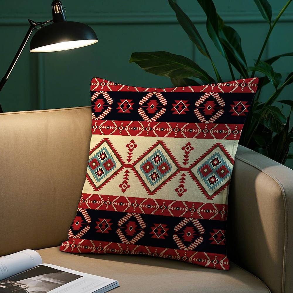 Fashion Bohemia Painting Pillow Case Short Plush Print Cushion Cover Square Throw Pillow Covers Sofa Home Decor