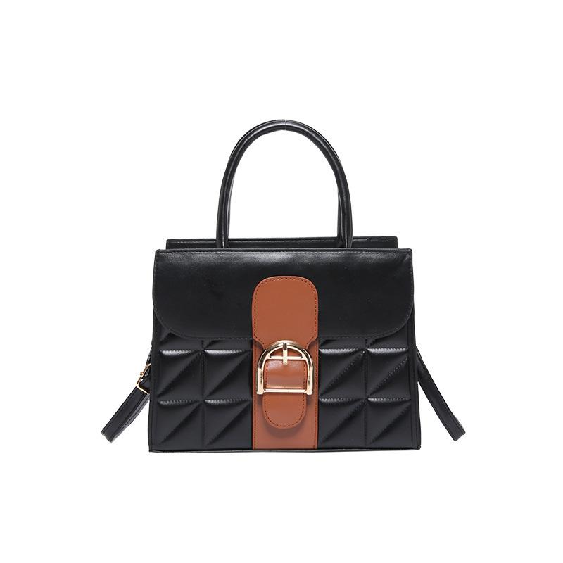 Bag 2025 new fashion foreign style women's handbag large capacity contrasting color niche design single shoulder small square bag