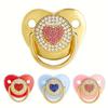 1 Sparkling Diamond-Shaped Silicone Pet Chew Toy with Dust Cover, Heart Pattern, Anxiety Relief for Dogs, Safe & Reliable, Suitable for All Breeds