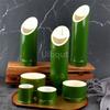 Imitation Bamboo Clear Wine Pot Bamboo Barrel Dry Ice Barrel Cuisine sushi boat bento Tattoo decorations Bamboo tube wine set