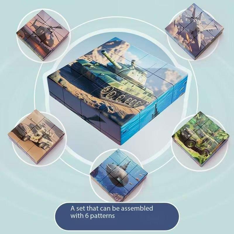 Non-Toxic 3D Magnetic Puzzle Blocks For Kids - Cartoon Dinosaurs Cars Animals Diy Magnetic Building Blocks Toys For Children Adult Toy