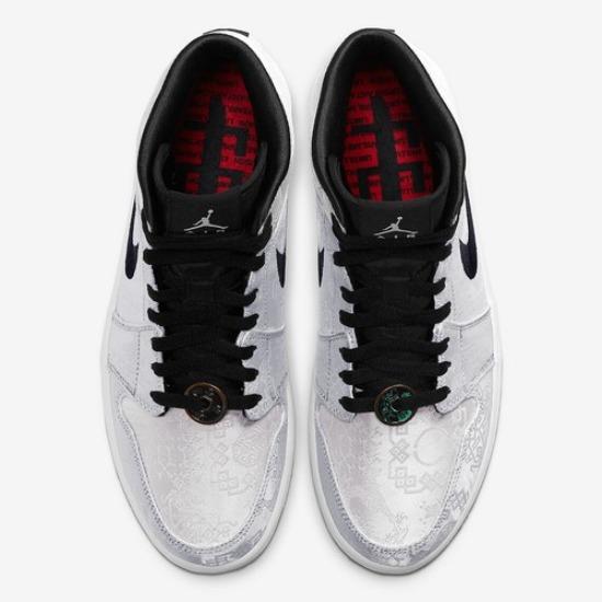 Nike Air 1 Mid Fearless CLOT Edison Chen Silver Red CU2804-100