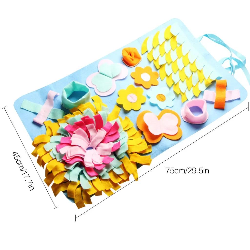 Dog Sniffing Training Blanket Pads, Dog Mat, Pet Nose Pad, Nosework Puzzle Toy, Relieve Stress
