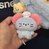 Greedy Mouse Plush Pendant Keychain - Cute Hanging Ornament Gift for Students