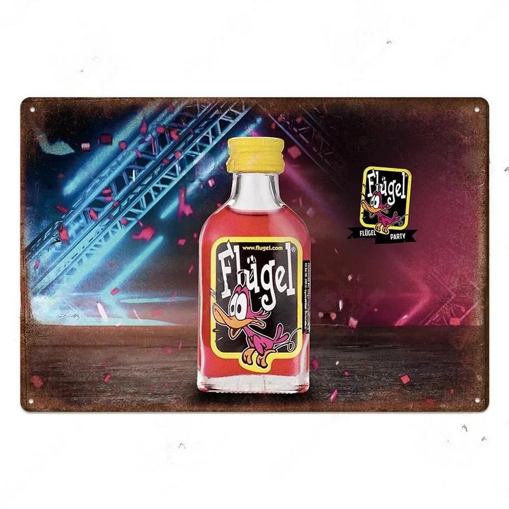 Metal Tin Signs Flugel Drinking Wall Decoration Plaque Vintage Art Poster Iron Painting for Man Cave Home Cafe Garden Club Bar