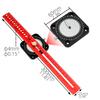Woodworking Scriber Compass Angle Scoring Ruler Adjustable T-type Ruler Aluminum 360° Angle Marking Gauge DIY Measuring Tools