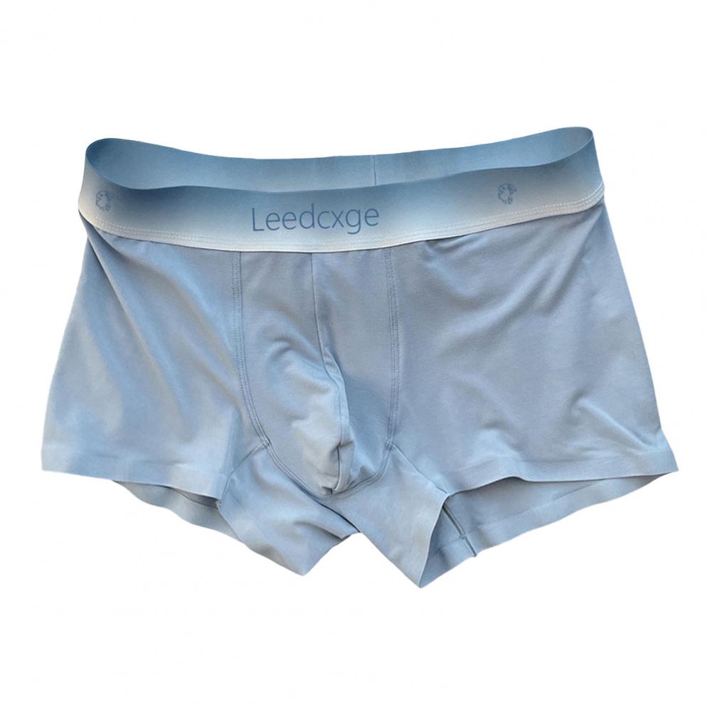 

Мужское нижнее белье-боксеры с буквенным принтом, градиентные цвета, дизайн, шорты, трусы со средней посадкой, эластичный пояс, бесшовные трусики, повседневная одежда L синий