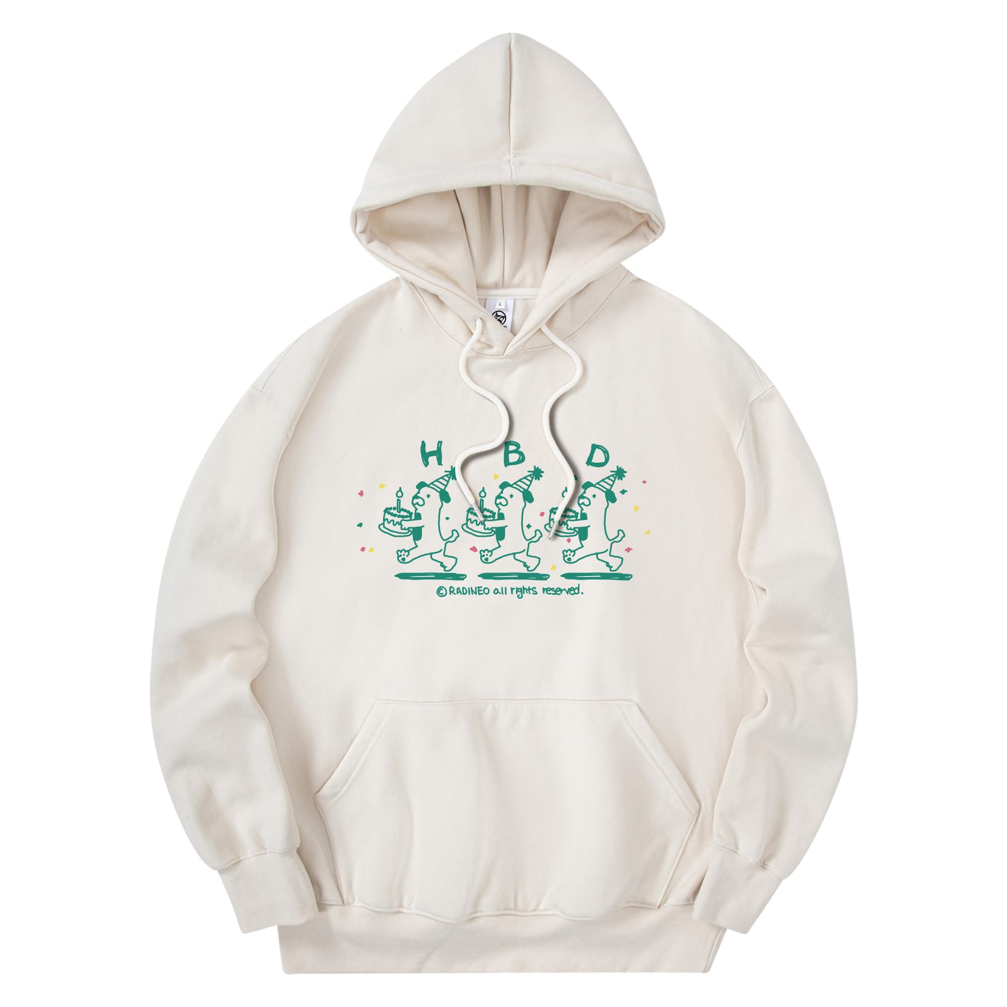 Radineo Happy Birthday Hood Cream Cream (Cream)/M