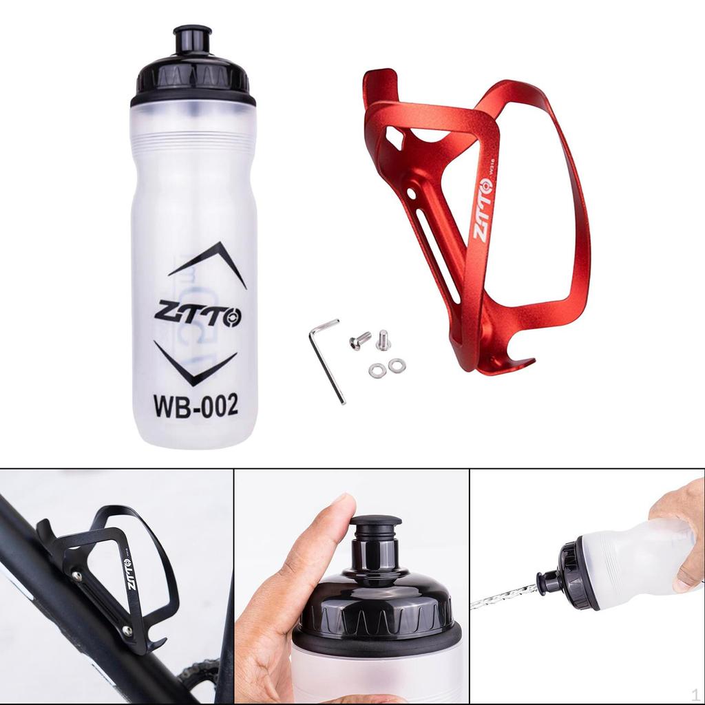 750ml Wasserflaschenhalter Fahrradzubehör Stilvoll Flexibel Universal Aluminiumlegierung Käfig