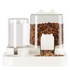 Transparent Dual Cat and Dog Water Dispenser & Feeder