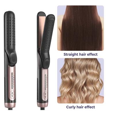 Cool Airflow Styler Hair Straightener And Curler 2 In 1 Ptc Fast Heat-Up Ionic Flat Iron Ceramic Hair Straightener And Curler