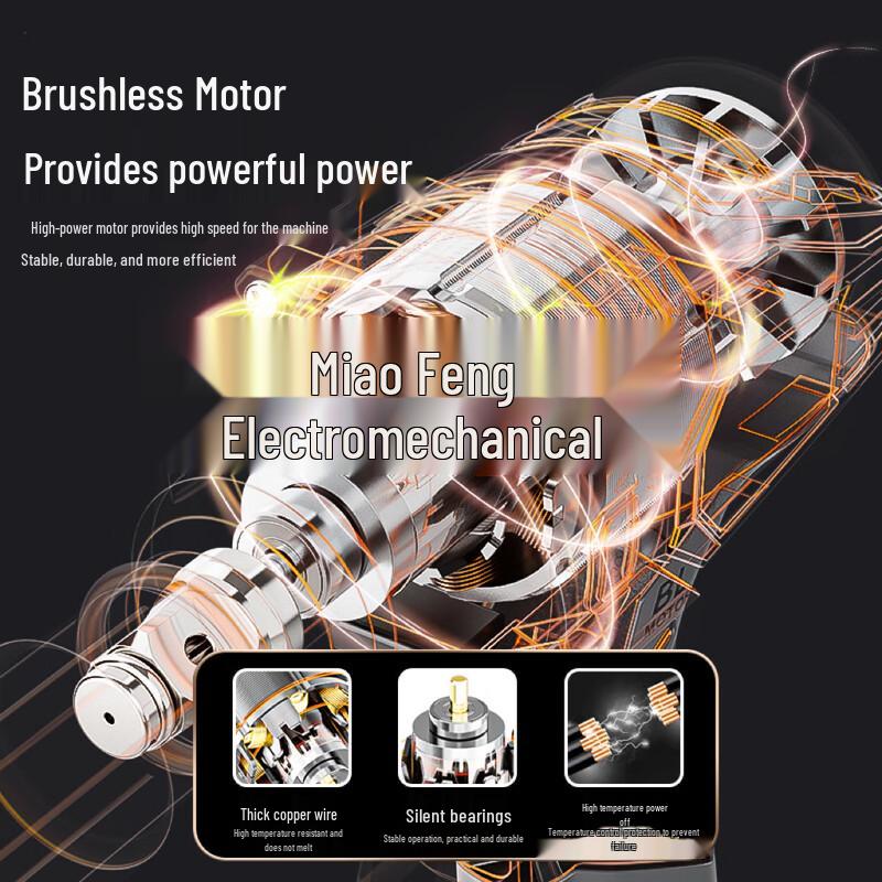 CarLi Brushless Lithium Electric Impact Wrench CN Plug (adapter Included)