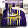 football Logo Pattern Bedding Quilt Set Quilt Cover Pillowcase Home Decoration Birthday Gift (1*duvet cover+ 2*pillowcase, without core)