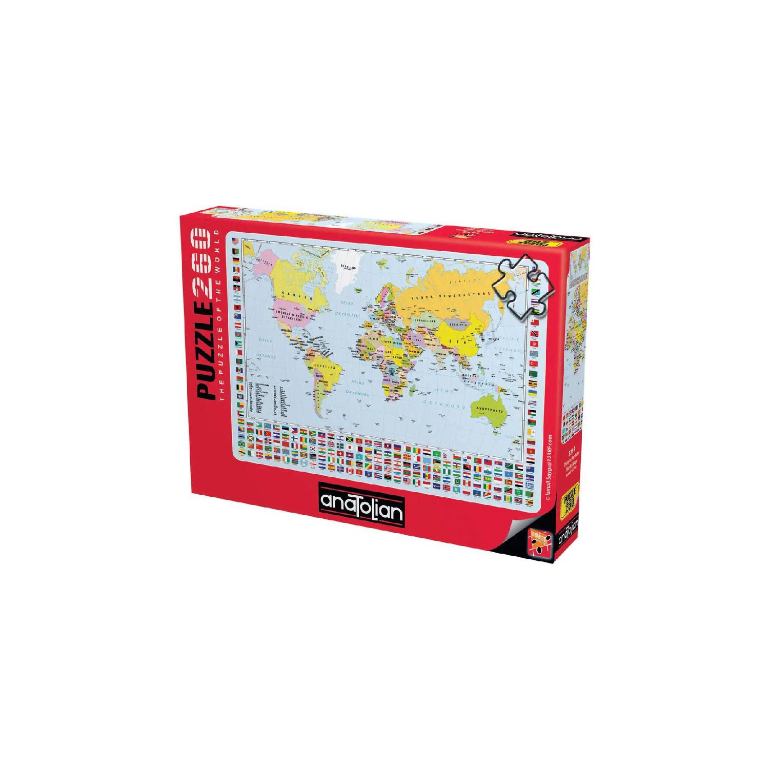 

260 Pieces Xl Puzzle / World Map - Code: 3319