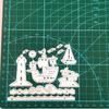 Żeglarska latarnia morska jazda na wietrze i falach szczęśliwy wzór scrapbooking, rękodzieło Die 3D DIY festiwal tworzenie kartek