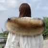 Abnehmbarer pelziger Plüsch-Kapuzenkragen Wickel für Damen Vintage Schal Damen Winter Thermisch Flauschiger Nackenschutz Schals Stolen