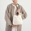 Lala Ivory Fur Pouch Bag  With Wool Gloves   Lala2f141 