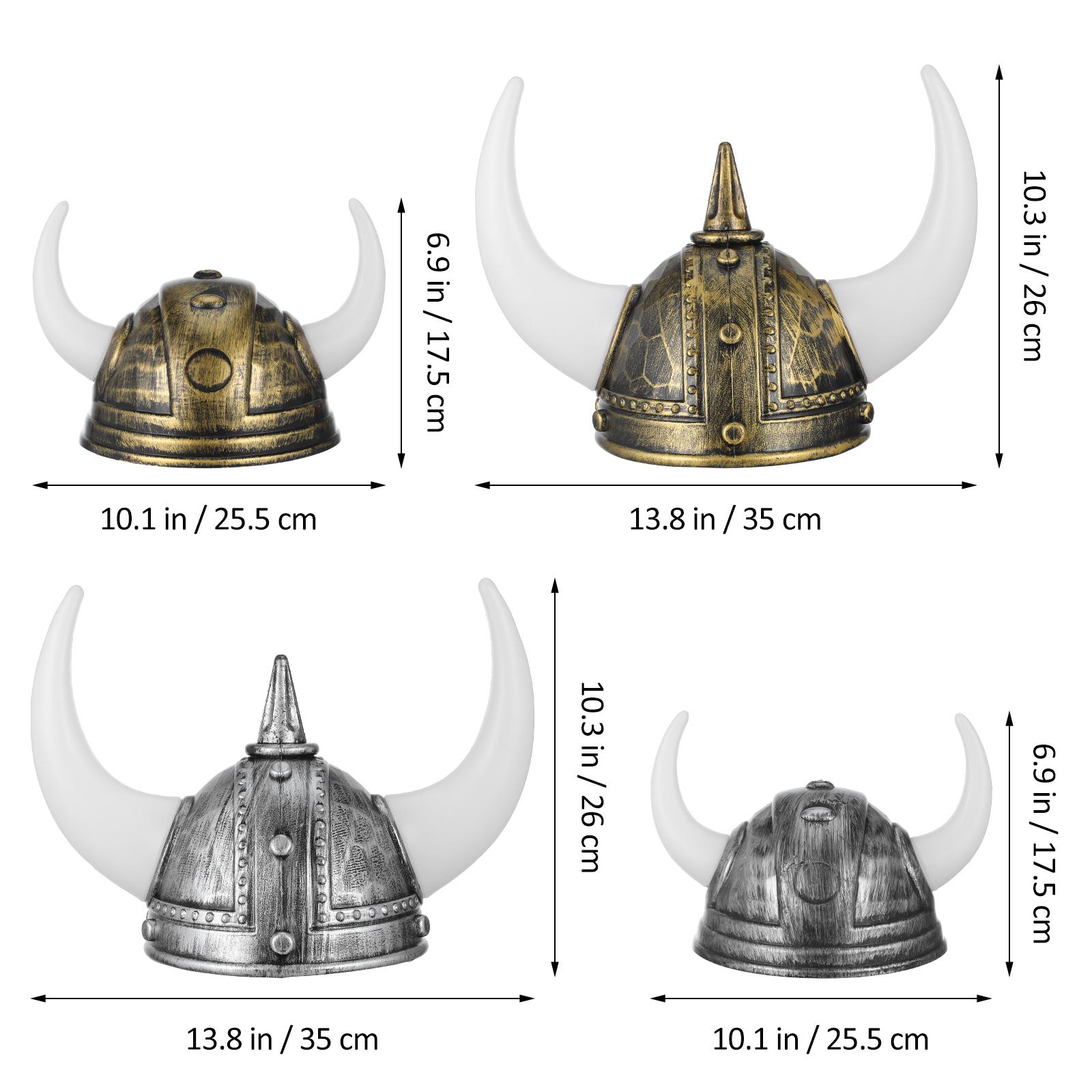 4pcs Small Horn Hat Pirate Viking Hat Viking Helmet Ancient Roman Warrior Helmet Hat Decorative Medieval Hat With Horn Halloween